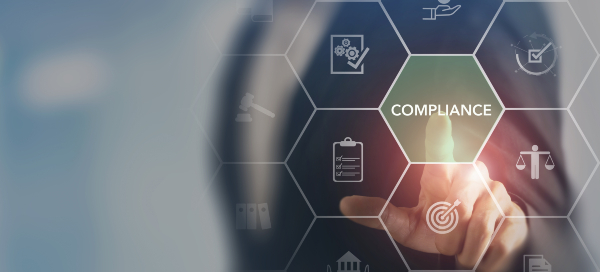 Compliance button graphic