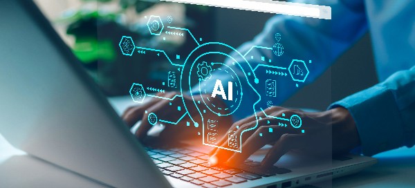 AI theme with laptop