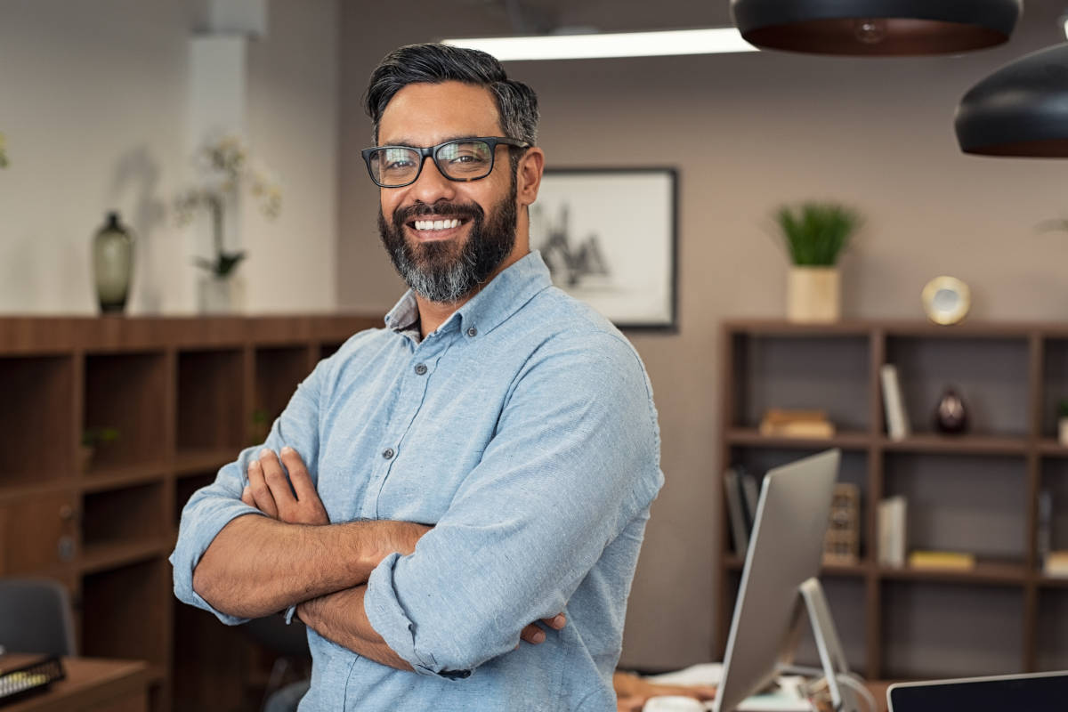 Business man in office