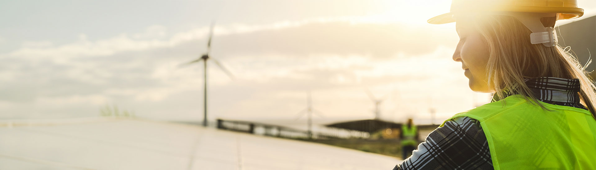 young engineer working for alternative energy